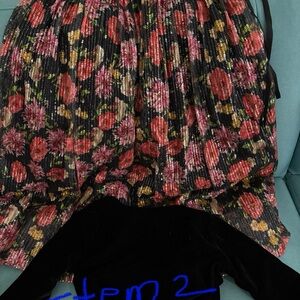 Floral Pleated Women's Skirt